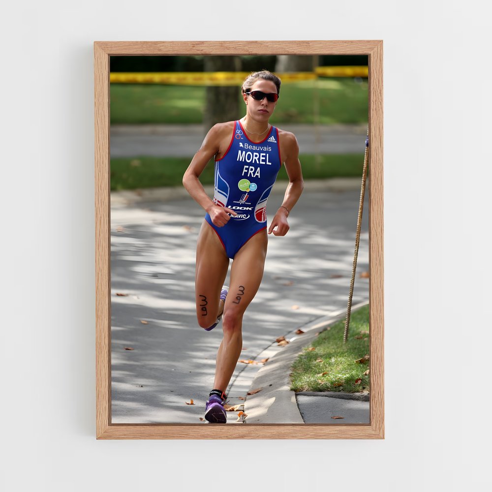 Poster Triathlon en Course – affiche Athlétisme (vue 4)